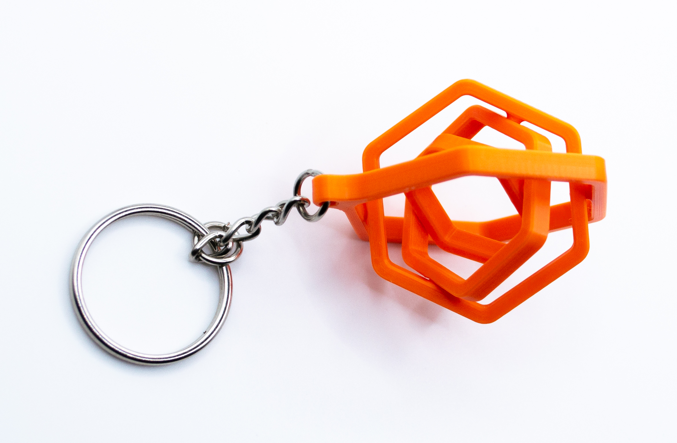 Hex Spinner Keychain 